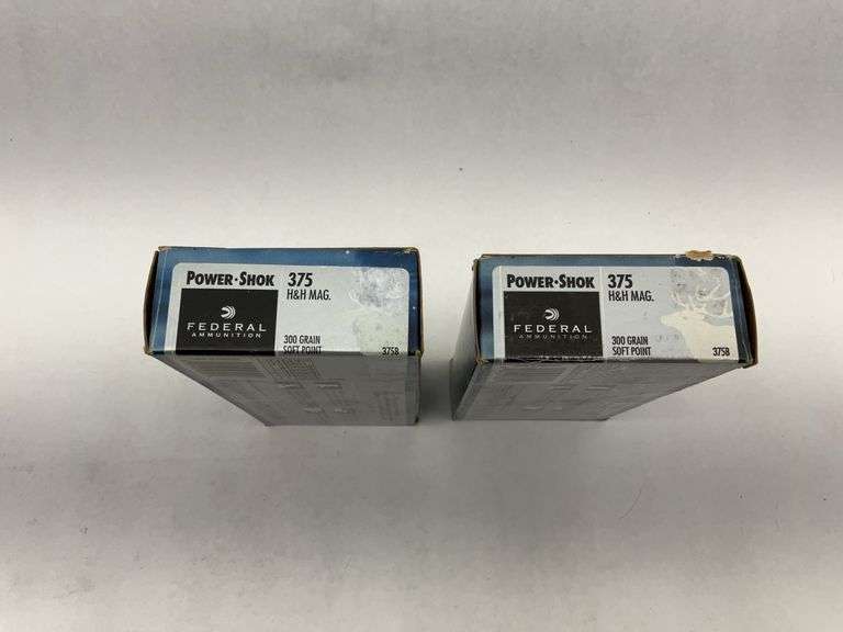 Federal Power-Shok 375 H&H Mag 300 Grain Soft Point Ammunition - 2 boxes image