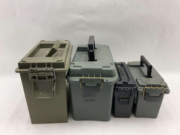 Lot of Four Ammo Storage Boxes - Cabela's, Plano & More image