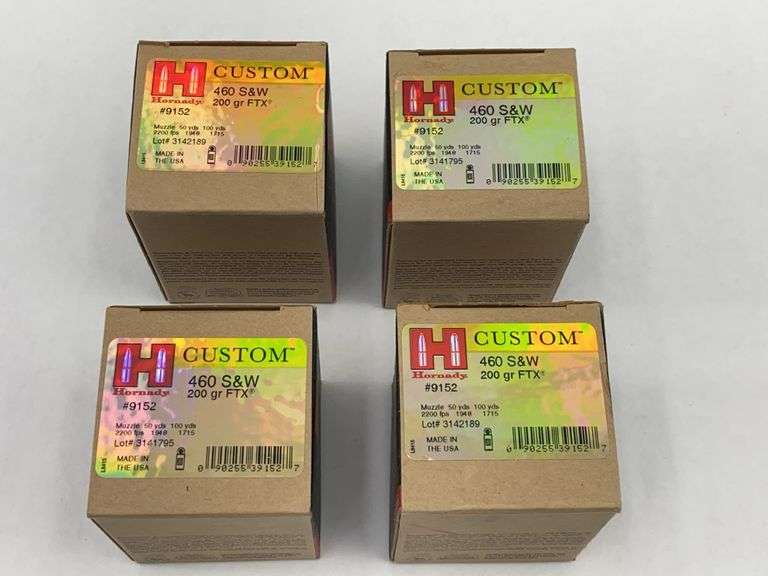 Hornady .460 S&W Magnum 200 gr FTX Ammunition - 4 Boxes image