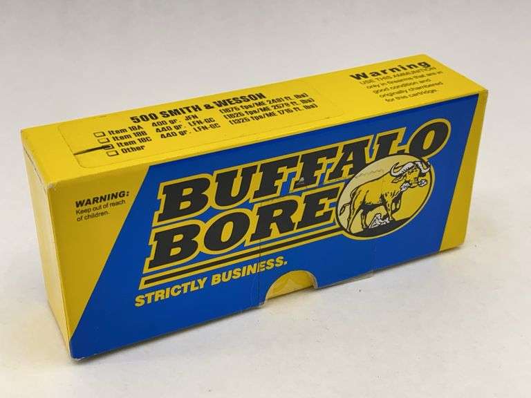 Buffalo Bore 500 Smith & Wesson Ammunition - 440 gr. LFN-GC - 1 box image