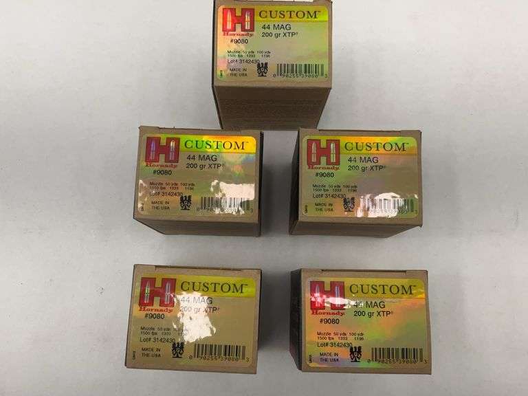 Hornady Custom 44 MAG 200 gr XTP Ammunition - 5 Boxes image