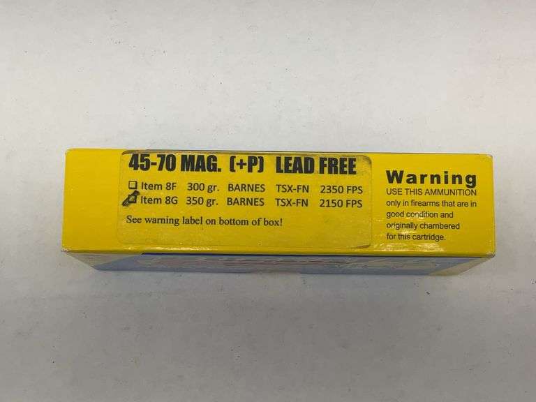 Buffalo Barnes 45-70 MAG (+P) Lead Free Ammunition - 1 box image
