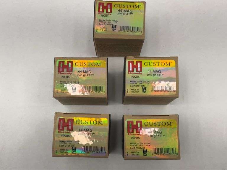 Hornady Custom .44 MAG 240 gr XTP Ammunition 5 Boxes image