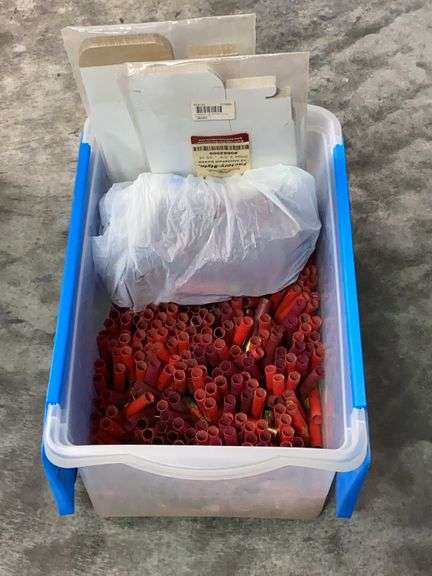 Bucket of Empty Shotgun Shells 28 ga and 410 image
