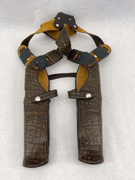 Andrews Cape Buffalo Hide Leather Double Holster Rig image