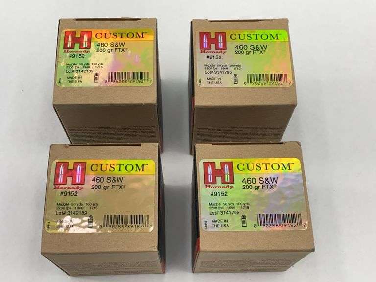 Hornady Custom 460 S&W 200 gr FTX Ammunition - 4 boxes image
