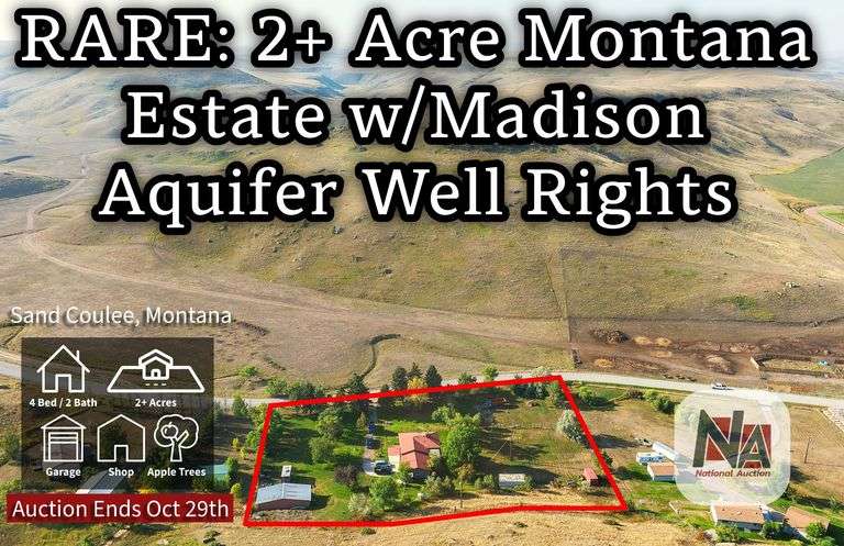 Sand Coulee, MT Real Estate Auction image