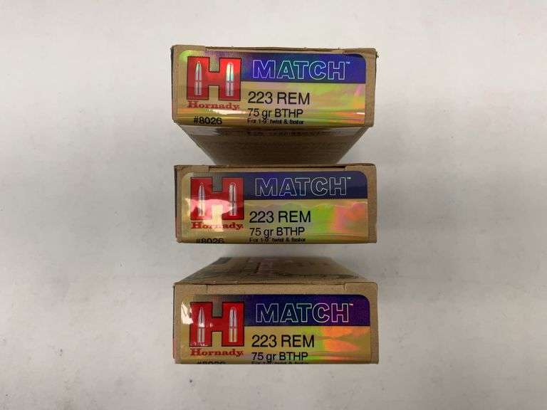 Hornady .223 REM Ammunition - 3 Boxes image