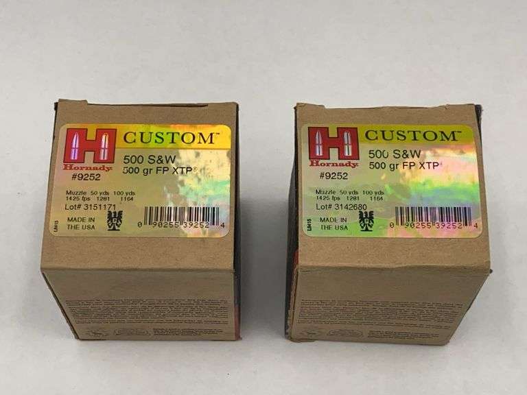 Hornady Ammunition: 500 S&W Custom 500 gr FP XTP - 2 boxes image