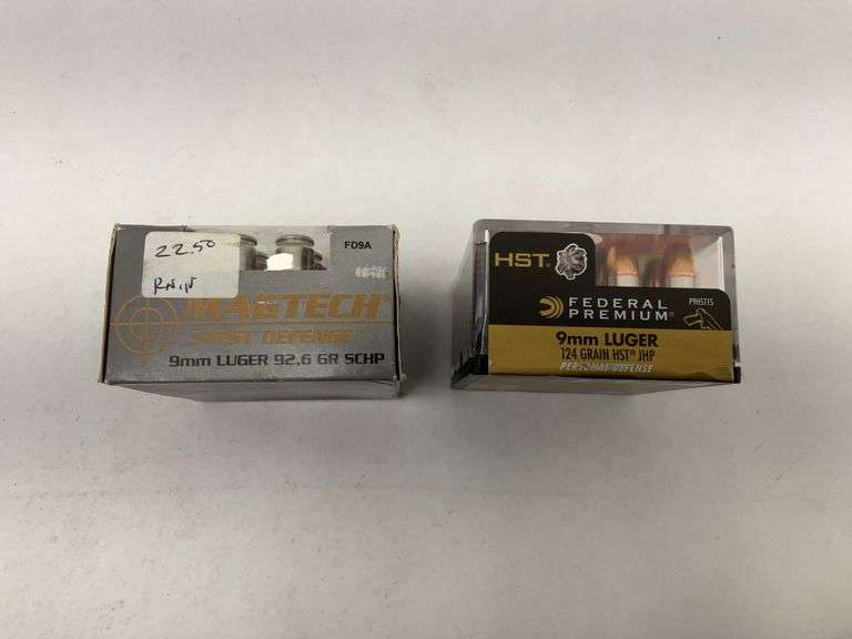9mm Luger Ammunition: Magtech & Federal Premium -2 boxes image