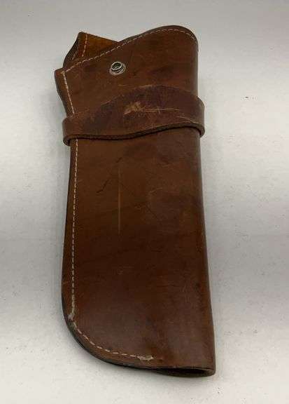 Leather Long Barrel Revolver Holster image