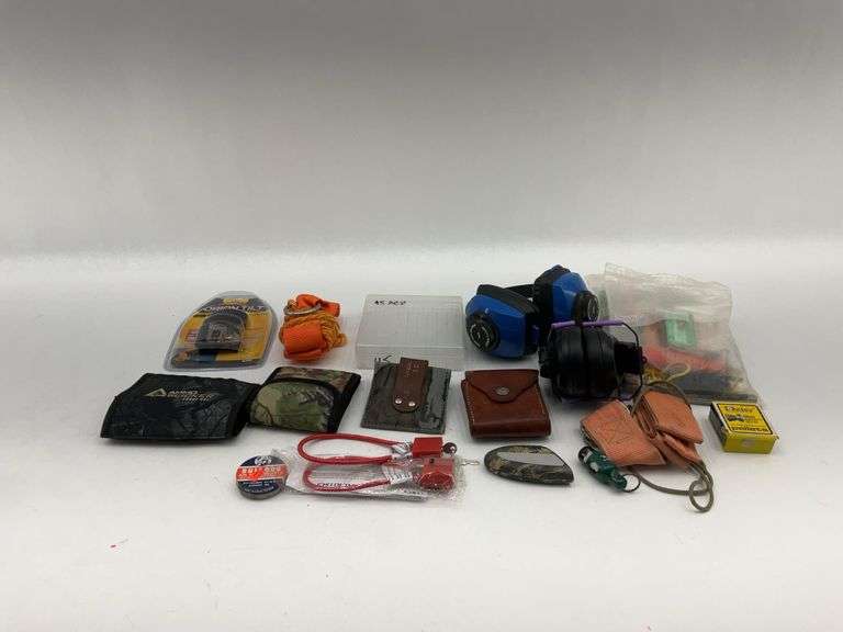 Mixed Lot: Airgun Supplies, Hunting Accessories, and Safety Gear image