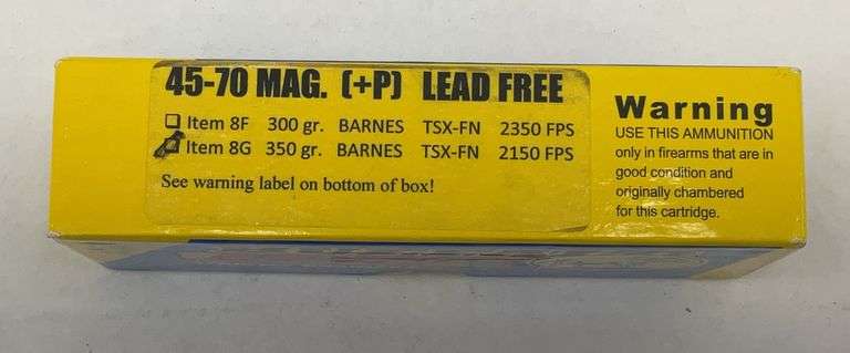 Buffalo Barnes 45-70 MAG (+P) Lead Free Ammunition - 1 box image