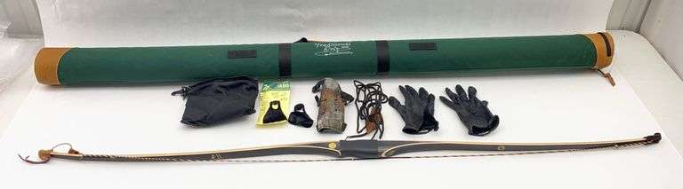 Bear Archery Montana Longbow ML-14 AMO-64" 55# Right Handed image