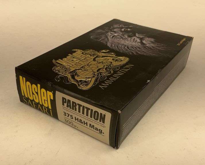 Nosler Safari Partition 375 H&H Mag. Ammunition - 300 gr. image