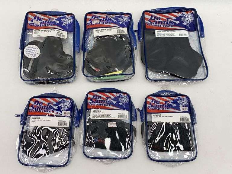 DeSantis Gunhide Holsters: Thumb Break Scabbards and Nemesis Pocket Holsters - Lot of 6 image