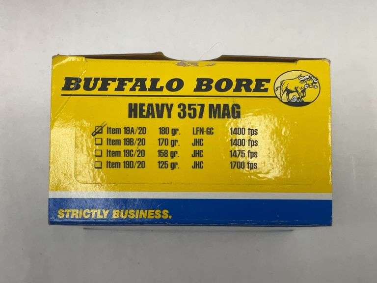 Buffalo Bore Heavy 357 Mag Ammunition - 1 box image