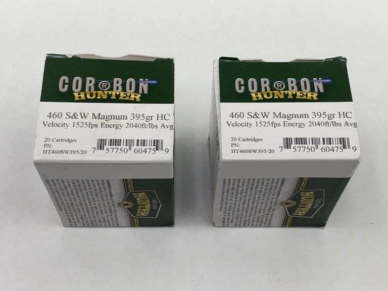 Corbon Hunter 460 S&W Magnum 395gr HC Ammunition - 2 Boxes image