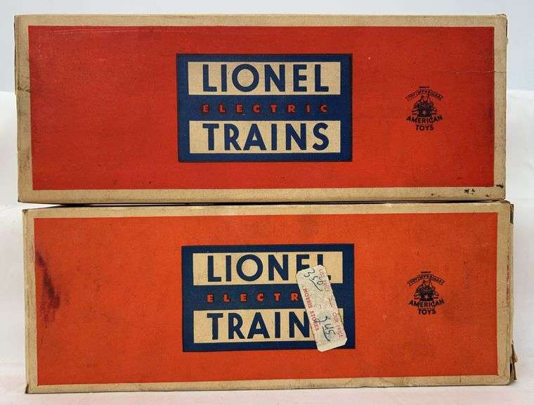 Postwar Lionel O Gauge 6119-50 and 6119-75 empty work caboose boxes image