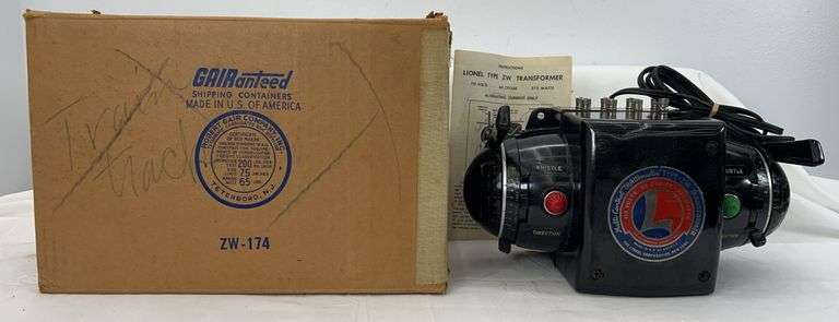 Postwar Lionel Type ZW 275 watts transformer in original box w/instructions image