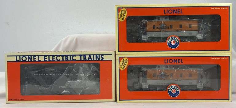 Lionel O Gauge 17880 D&RGW caboose two 36814 RG animated caboose in box image