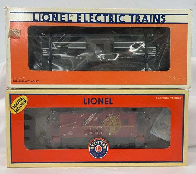Lionel O Gauge 19726 NYC BW caboose 36775 SF animated caboose in boxes image