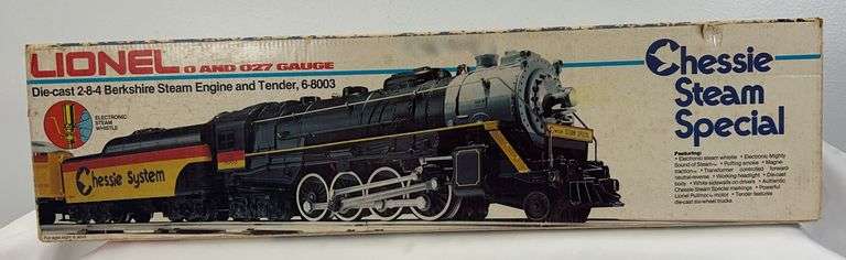 Lionel O Gauge 8003 Chessie System Steam Special Berkshire 2-8-4 in box image