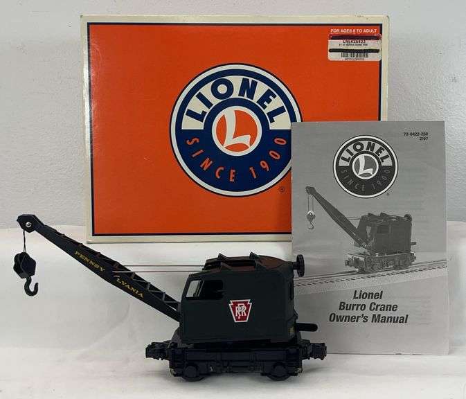 Lionel O Gauge 28422 Pennsylvania Burro Crane motorized unit in box image