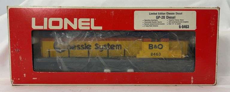 Lionel O Gauge 8463 limited edition B&O Chessie GP-20 diesel loco in box image