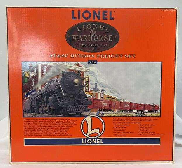 Lionel O Gauge 11838 Warhorse AT&SF #704 freight set in box image