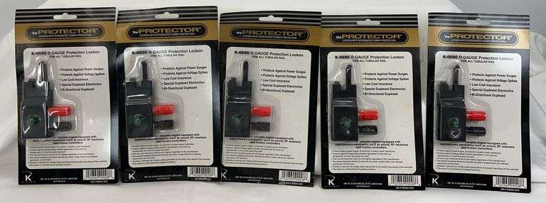 Five K-Line O Gauge K-0690 Protection Lockon for all tubular track MOC image