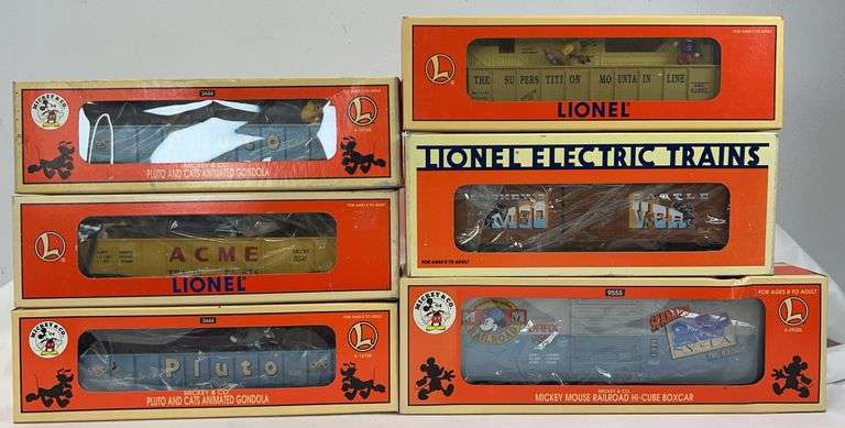 Lionel O Gauge 16737, 16686, 29205, 16760, 16760, 52105 Disney freight in box image