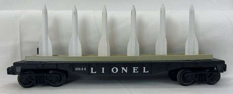 Postwar Lionel O Gauge 6844 Missile Carrying car with missiles image