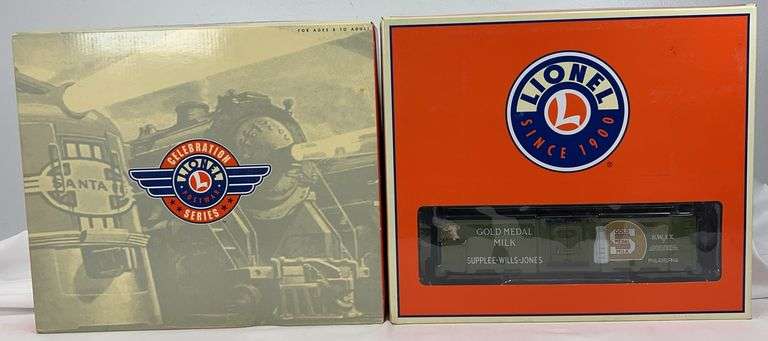 Lionel O Gauge 36702 Bosco 3672 & 83252 Gold Medal milk cars in box image