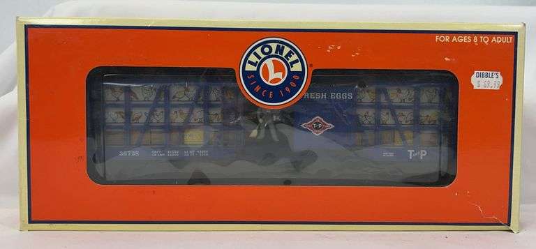 Lionel O Gauge 36738 Texas and Pacific operating poultry car in box image