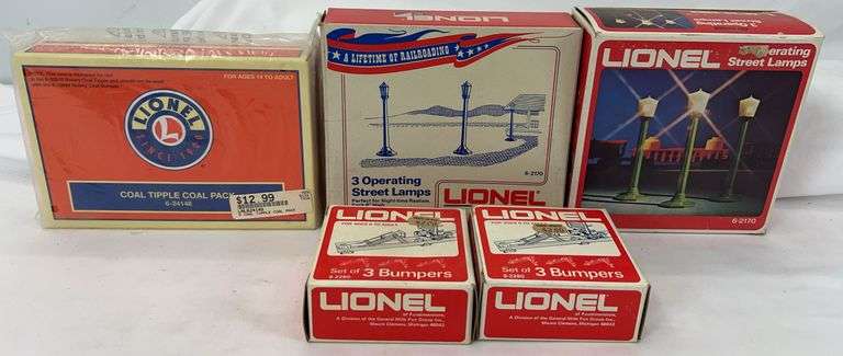 Lionel O Gauge 24148, 2170, 2170, 2280, 2280 accessories in box image