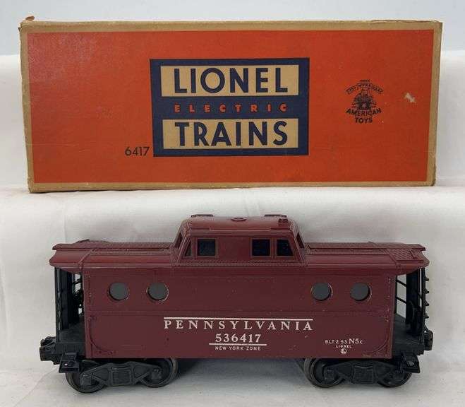 Postwar Lionel O Gauge 6417 PRR N5c porthole caboose in box image