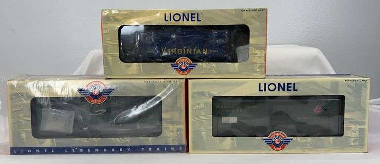 Lionel O Gauge Celebration Series 19567 REA 6572, 29726 VGN 6427-60, 36731 3435 Aquarium car in box image
