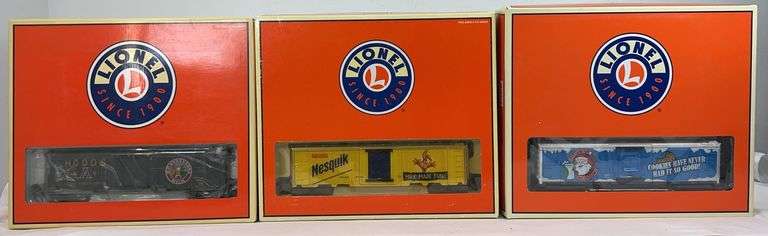 Lionel O Gauge 19894, 19898, 84378 operating milk cars in box image