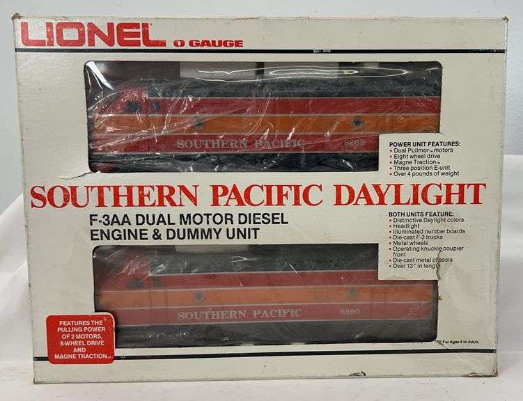 Lionel O Gauge 8260 & 8262 Southern Pacific Daylight F-3A-A in box image