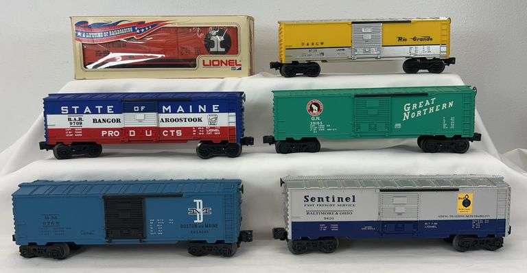 Lionel O Gauge 9768, 9420, 9709, 9739, 9200 in box, 39125 freight image