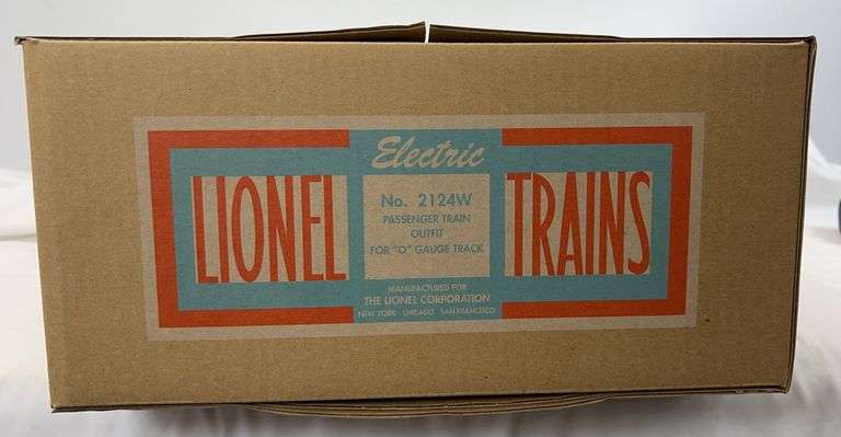 Lionel O Gauge 31777 GG-1 passenger set #2124W w/CONV loco in box C9 image