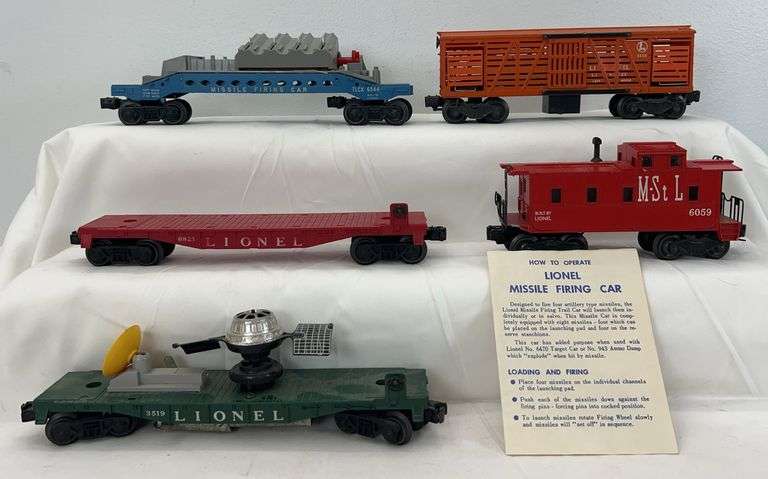 Postwar Lionel O Gauge 3519, 6821, 6059, 6544, 3656 freight image