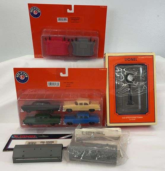 Lionel O Gauge 14147, 12844, 83215, 81738 in original packaging image