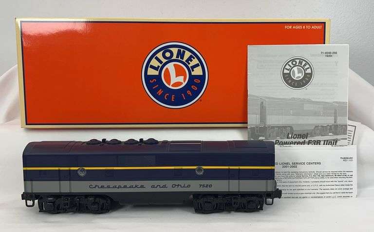 Lionel O Gauge 14541 C&O F3b CMD RailSounds in box image