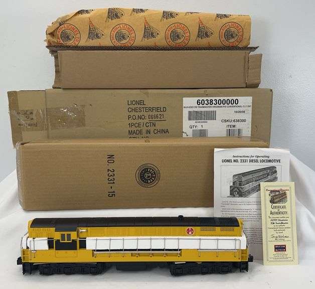 Lionel O Gauge 38300 VGN PWConventional Classic 2321 FM Trainmaster diesel loco in shipper image