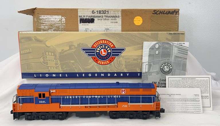Lionel O Gauge 18321 New Jersey Central NJC  FM Trainmaster in shipper image