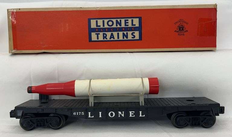 Postwar Lionel O Gauge 6175 Rocket Car in original box image