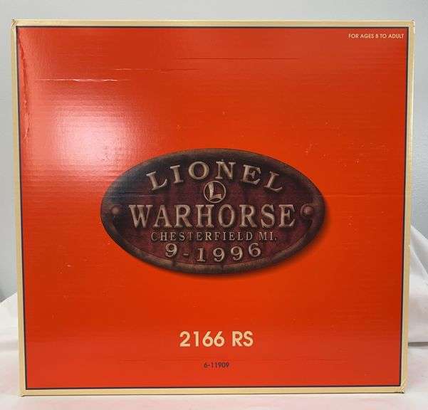 Lionel O Gauge 11909 Warhorse #2166RS N&W J-class 6446 freight set in shipper image