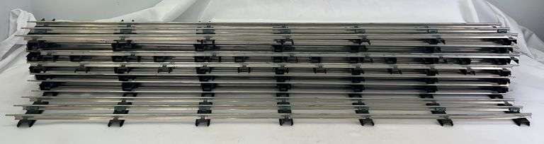 Fourteen 36 inch straight sections of MTH Standard Gauge track image